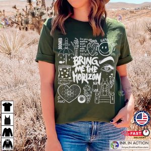 Bring Me The Horizon doodling patterns Comfort Colors Shirt