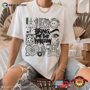 Bring Me The Horizon doodling patterns Comfort Colors Shirt