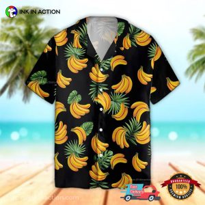 Banana Palm Leaf Pattern best hawaiian shirts Ink In Action