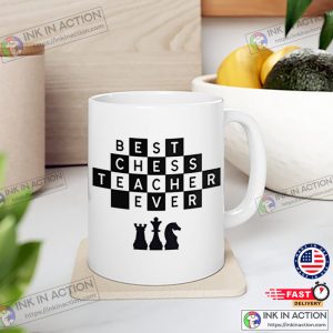 Best chess teacher Ever Mug chess clubs Gift 2 Ink In Action