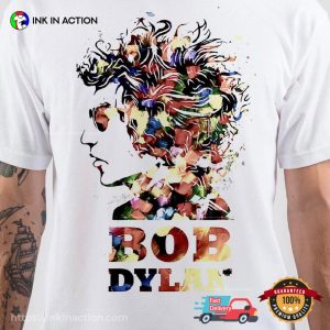 Bob dylan musician Painting Fan Art Shirt 3 Ink In Action
