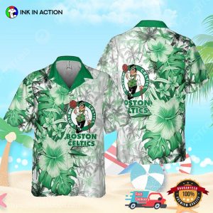 Boston Celtics Hibiscus Flower Pattern Tropical Shirts For Men And Women