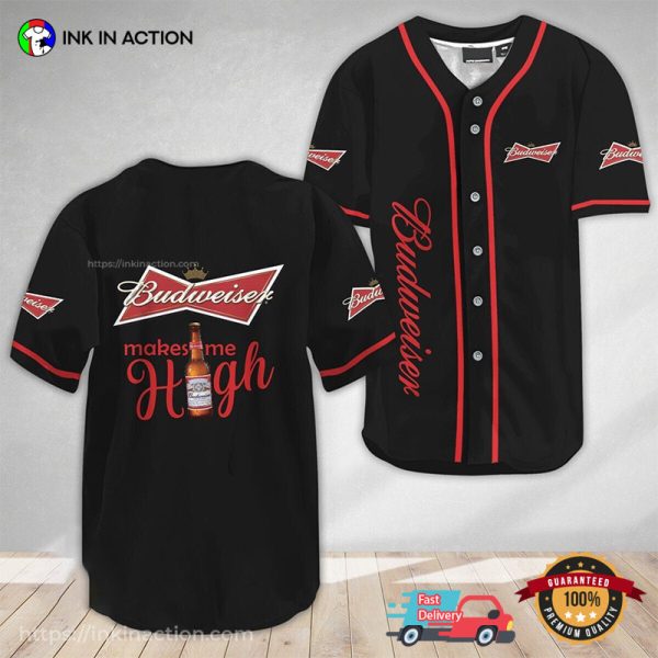 Budweiser Make Me High Baseball Jersey