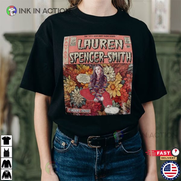Comic Lauren Spencer-Smith Fingers Crossed Fantasy Comfort Colors Shirt