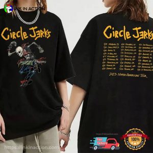 Circle Jerks Tour 2023 North American Tracklist Shirt
