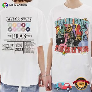 Custom The Eras Tour Dates 2 Sided Shirt, Taylor Concert 2023