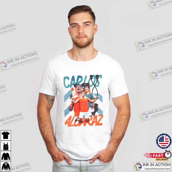 Carlos Alcaraz Tennis Player Victory T-shirt