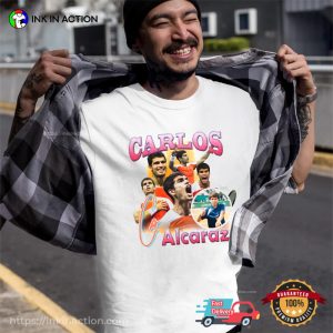 Carlos Alcaraz US Open Finals T Shirt 3 Ink In Action