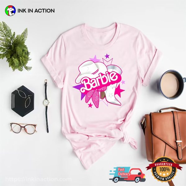 Cowgirl Barbie Merch T-shirt, Barbie Movie Merch