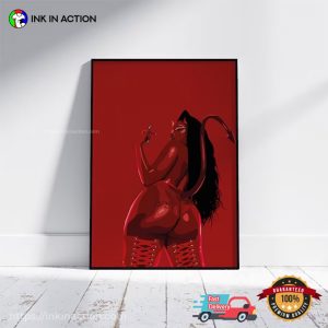 Customizable Megan Thee Stallion Poster 1 Ink In Action