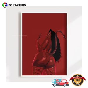 Customizable Megan Thee Stallion Poster 2 Ink In Action