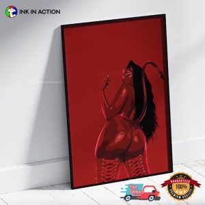 Customizable Megan Thee Stallion Poster Ink In Action