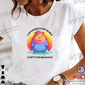 Cute Capybara animal lover T shirt 4 Ink In Action