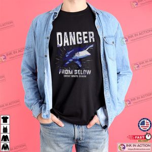 Danger Great White Shark T-shirt