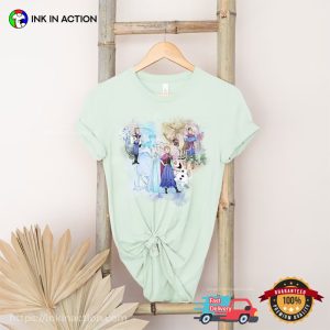 Disney Frozen Mickey Head Cute Charater Watercolor Shirt 3 Ink In Action