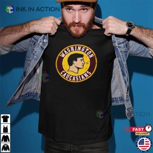 Distressed Retro washington caucasians T shirt 3 Ink In Action