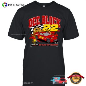 Duke Dennis dee block Racing Car Shirt 3 Ink In Action