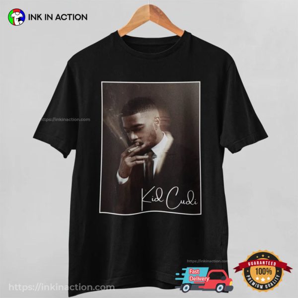 Elegant Men Kid Cudi Graphic Shirt