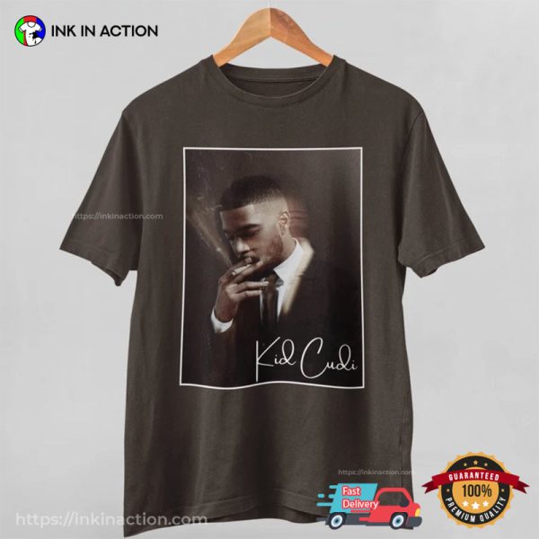 Elegant Men Kid Cudi Graphic Shirt