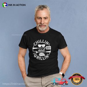 Funny Dad Cooking Chillin And Grillin Shirt