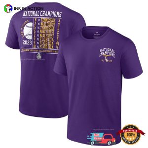 Fanatics Branded Purple LSU Tigers 2023 NCAA Men’s Baseball Shirt