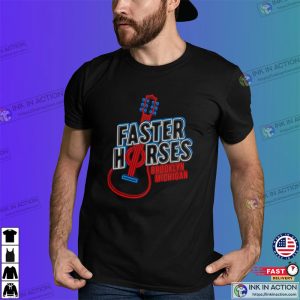 Faster Horses Neon Guitar, Party Of The Decade Shirt