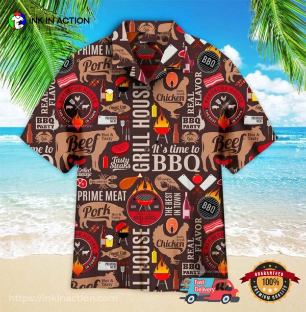 Grill And Barbecue National BBQ Day Hawaiian Shirt