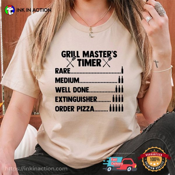 Grill Master’s Timer Barbeque BBQ Shirts