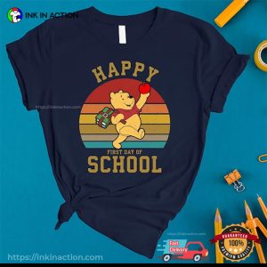 Happy 1st Day Of School Shirt, Winnie The Pooh Shirt