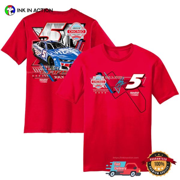 Hendrick Motorsports Kyle Larson Collection Red 2023 Grant Park 200 T-Shirt