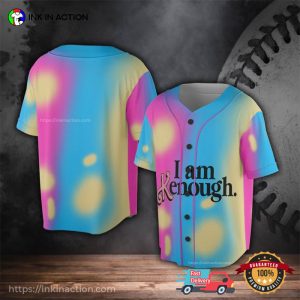 I Am Kenough Barbenheimer Movie Baseball Jersey 1 Ink In Action