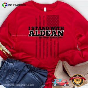 I Stand With Aldean US Flag Unisex Shirt