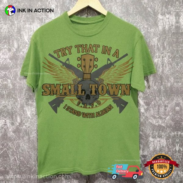 I Stand With Aldean With Guns And Guitar Shirt