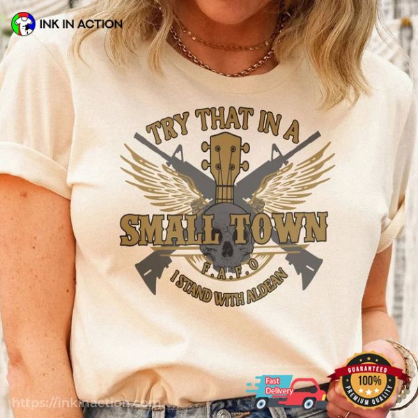 I Stand With Aldean With Guns And Guitar Shirt