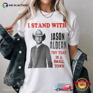 Jason Aldean New Song In A Small Town Retro Portrait Shirt