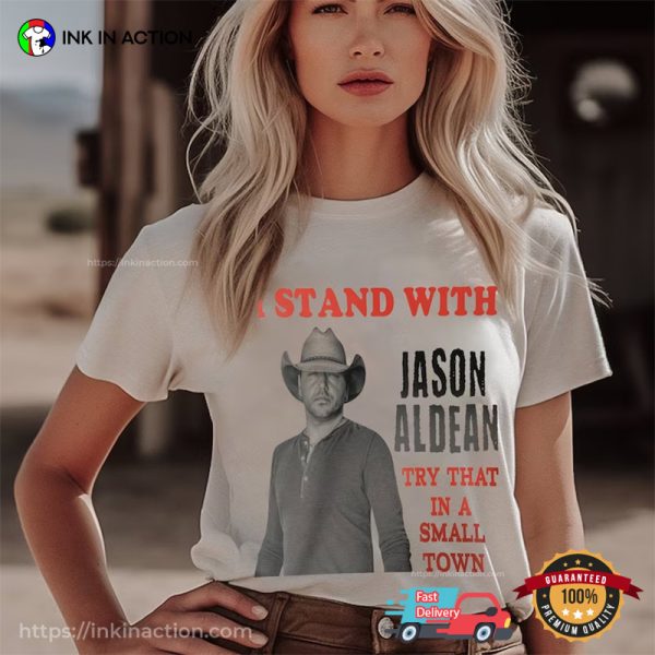 Jason Aldean New Song In A Small Town Retro Portrait Shirt