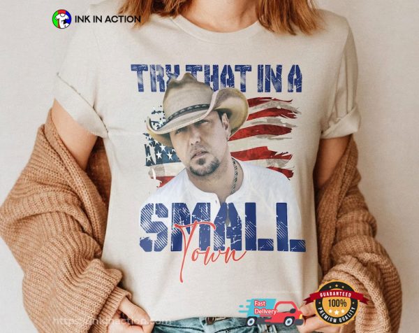 Jason Aldean Small Town Country Music T-shirt