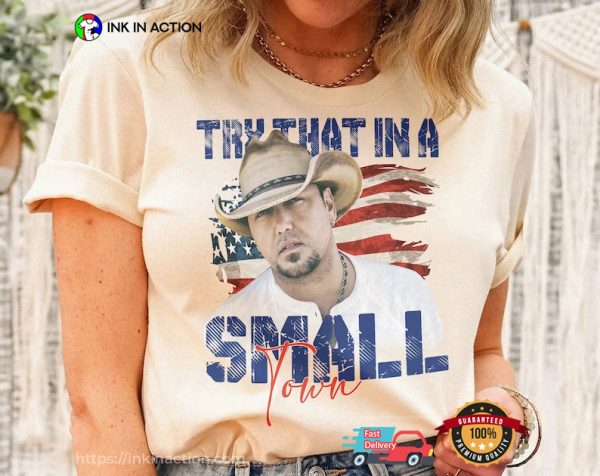 Jason Aldean Small Town Country Music T-shirt