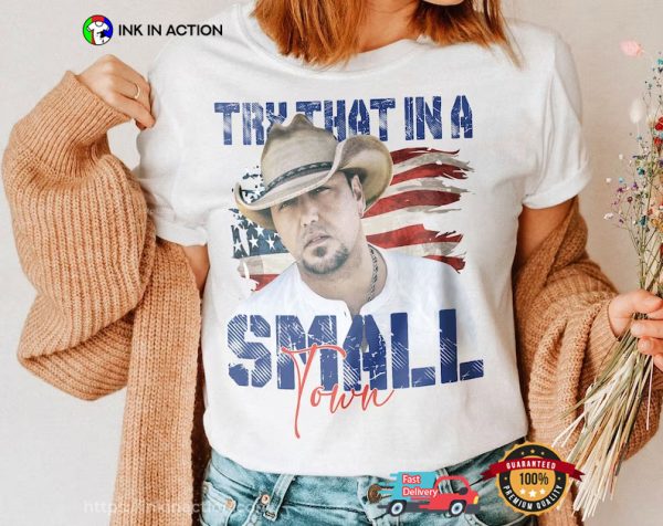 Jason Aldean Small Town Country Music T-shirt