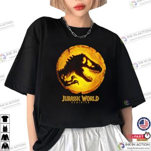 Jurassic World Dominion Pyroraptor T-Rex Dinosaur Shirt