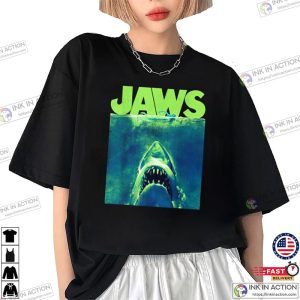 Jaws surface water Poster Logo T Shirt 1 Ink In Action