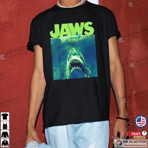 Jaws surface water Poster Logo T Shirt 2 Ink In Action