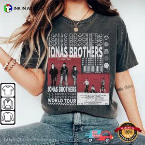 Jonas Brothers Music Shirt Its About Time Graphic Tee Ink In Action