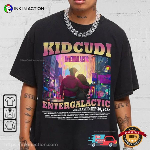 Kid Cudi Rapper Entergalactic Album Retro Graphic Unisex T-shirt