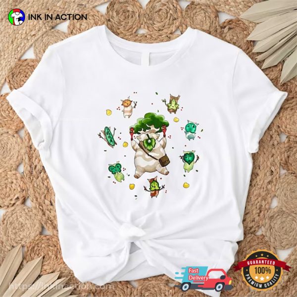 Korok Breath Of The Wild Legend Of Zelda Floral Shirt