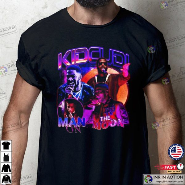 Kid Cudi Concert New Album Man On The Moon Rap Shirt