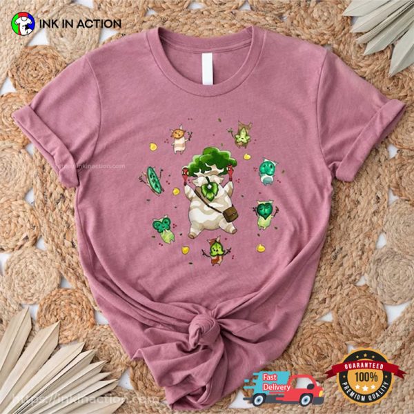 Korok Breath Of The Wild Legend Of Zelda Floral Shirt