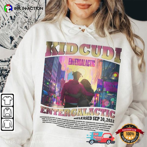 Kid Cudi Rapper Entergalactic Album Retro Graphic Unisex T-shirt