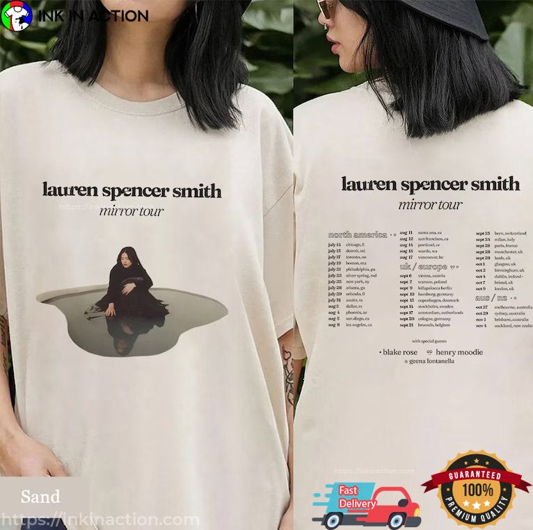 Lauren Spencer Smith The Mirror World Tour 2023 2 Sided Shirt