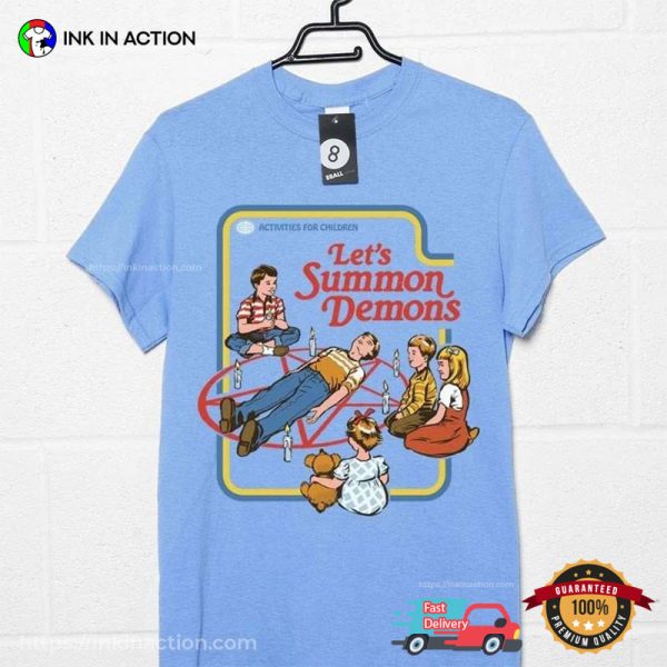 Let’s Summon Demons Shirt, Vintage Halloween Tee